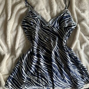 Vintage Zebra Print Slip top